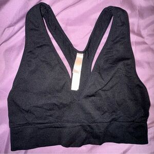Victoria’s Secret PINK Seamless Lounge Lightly Lined V-Neck Bralette Sz Medium